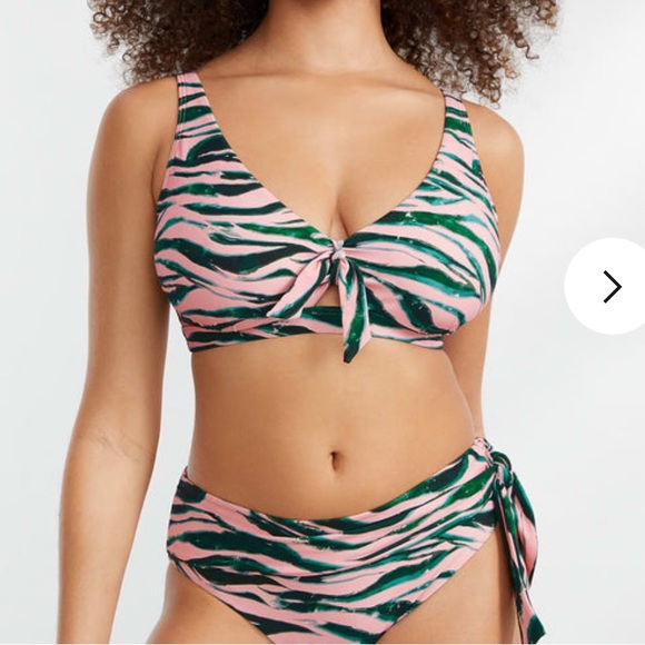 Birdsong Animal Instinct Front Tie Bikini - Picture 1 of 8